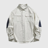 Vintage Kontraststreifenhemden